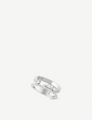 MESSIKA: Move Romane 18ct white-gold and diamond ring