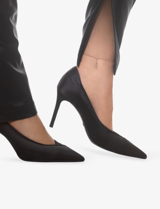 Move Uno 18ct rose-gold and diamond anklet