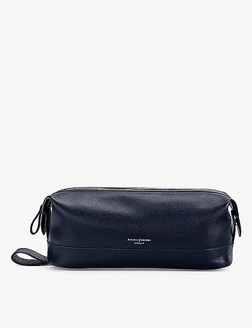 ASPINAL OF LONDON: Men's classic leather washbag