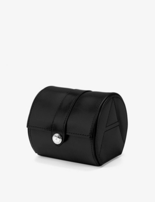 Shop Aspinal Of London Women's Travel Logo-print Leather Watch Box