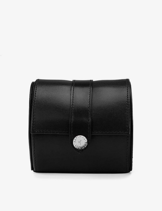 Travel logo-print leather watch box