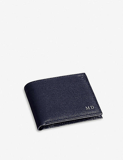 ASPINAL OF LONDON: Billfold saffiano leather wallet