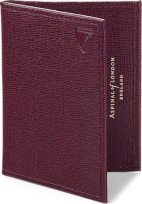 ASPINAL OF LONDON   ID & travel card saffiano leather case