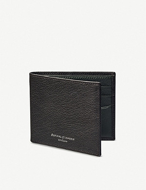 ASPINAL OF LONDON Billfold pebble leather wallet