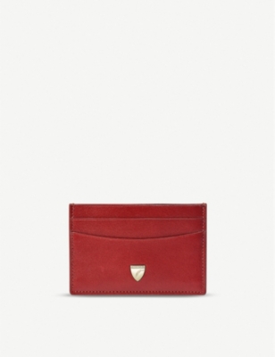 ASPINAL OF LONDON: Logo-embellished leather card holder