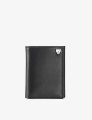 Aspinal Of London Branded Leather Trifold Wallet