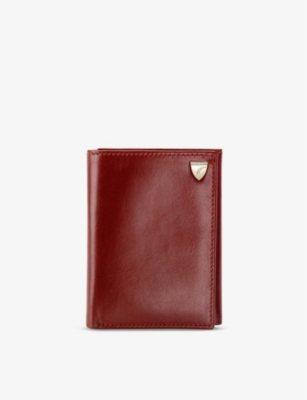 Aspinal Of London Branded Leather Trifold Wallet