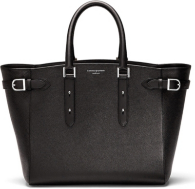 ASPINAL OF LONDON   Marylebone Tech leather tote bag