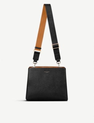 Sacoche Ordinateur Aspinal Of London Mount Street – Cuir Gris – Mallette Neuve