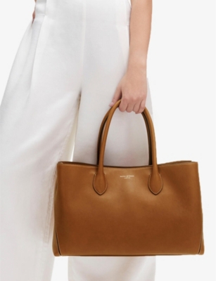 ASPINAL OF LONDON: London large leather tote bag