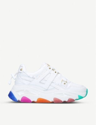 kurt geiger london lettie white trainers
