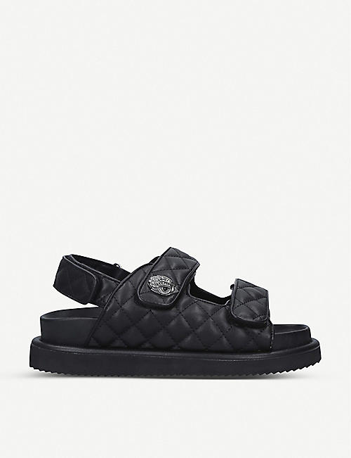 KURT GEIGER LONDON: Orson quilted leather sandals