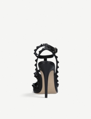 VALENTINO GARAVANI So Noir 100 studded leather courts