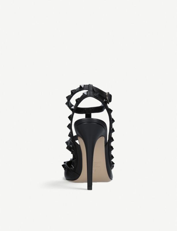 So Noir 100 studded leather courts