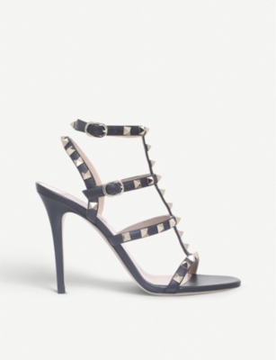 valentino garavani rockstud sandals black