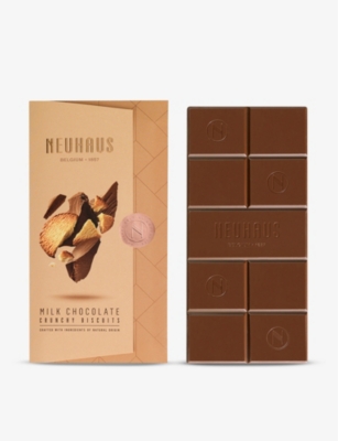 Milk chocolate bar with biscuit pieces 100g