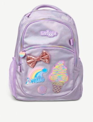 smiggle holographic backpack