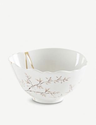 Seletti Kintsugi N1 Porcelain And 24ct Gold Bowl 15.2cm