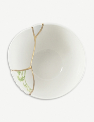 Shop Seletti Kintsugi N3 Porcelain And 24ct Gold Bowl 15.2cm