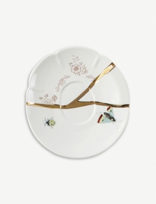 Shop Seletti Kintsugi N2 Porcelain Coffee Cup And Saucer