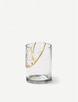 SELETTI SELETTI NONE KINTSUGI GLASS AND GOLD TUMBLER,23456166