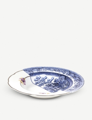 Shop Seletti Hybrid Fillide Printed Porcelain Soup Plate 25.4cm