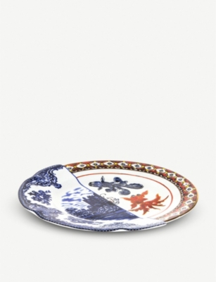 Seletti Hybrid Isaura Printed Porcelain Soup Plate 25.4cm