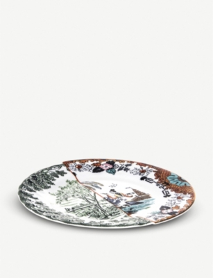 SELETTI: Ipazia Hybrid porcelain dinner plate 27.5cm