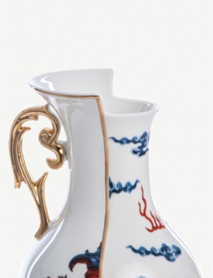 SELETTI: Hybrid Adelma Bone China Porcelain Vase 32.5cm
