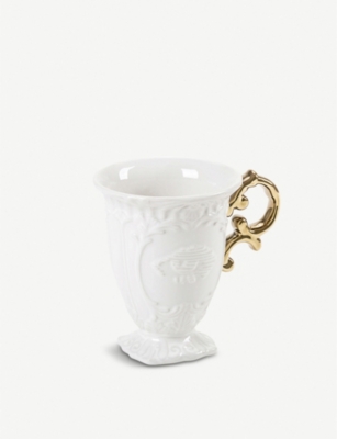 SELETTI: I-Wares Gold porcelain mug