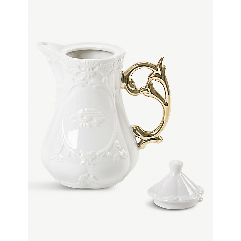 Shop Seletti I-wares Gold Porcelain Teapot 23cm