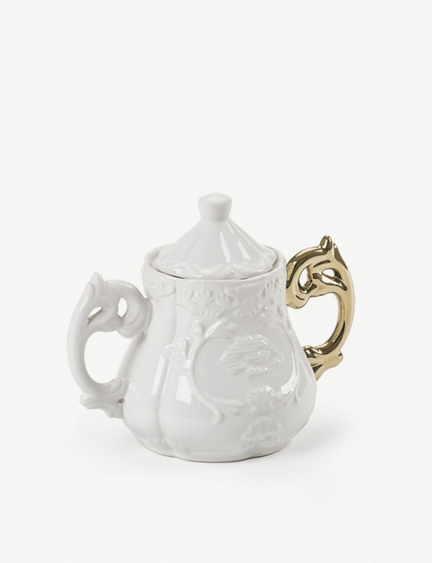 I-Wares Gold bone china porcelain sugar bowl 23cm