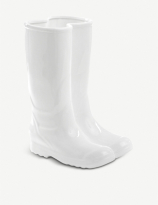 SELETTI: Porcelain rain boots umbrella stand 36cm