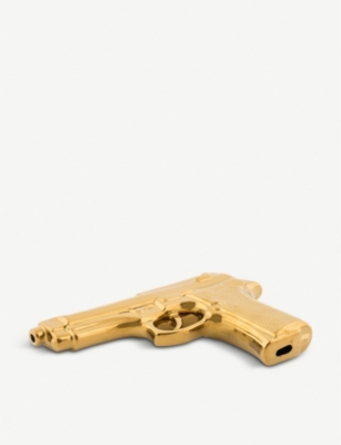 SELETTI: Gun porcelain ornament 22cm