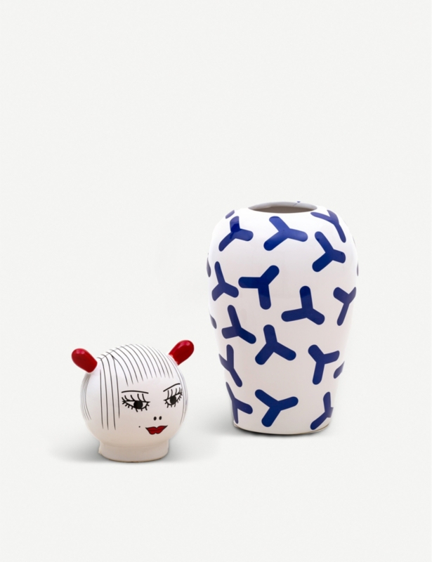 Le Canopie Zoe porcelain and dolomite vase