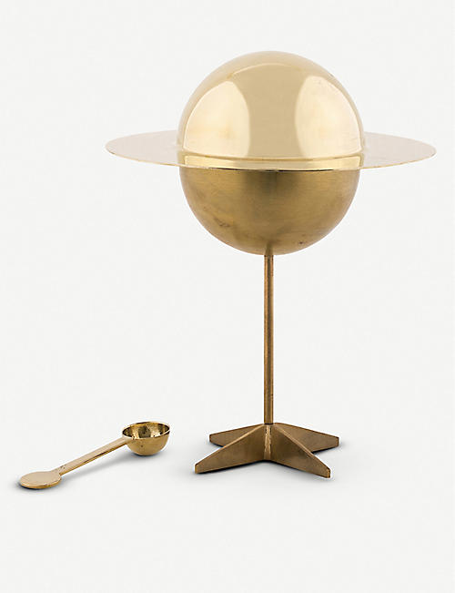 SELETTI: Seletti x Diesel Cosmic Dinner Lunar brass sugar jar 26cm