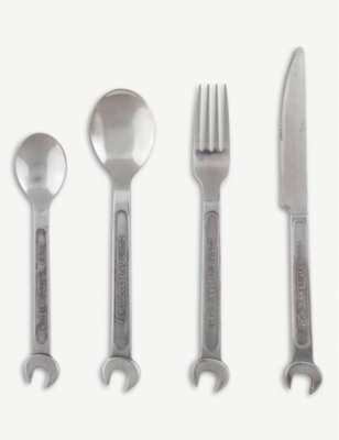 SELETTI - Machine Collection Cutlery four-piece set | Selfridges.com