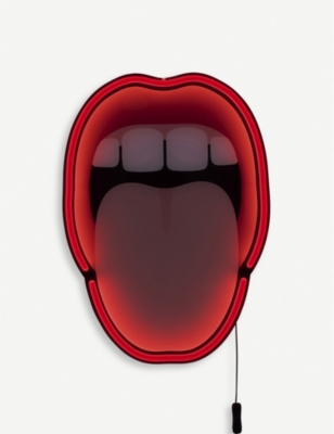 SELETTI: Studio Job Blow Tongue neon wall lamp