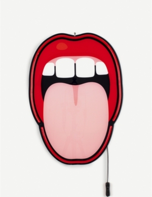 SELETTI: Studio Job Blow Tongue neon wall lamp