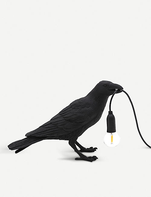 SELETTI: Bird Waiting resin lamp 10.5cm