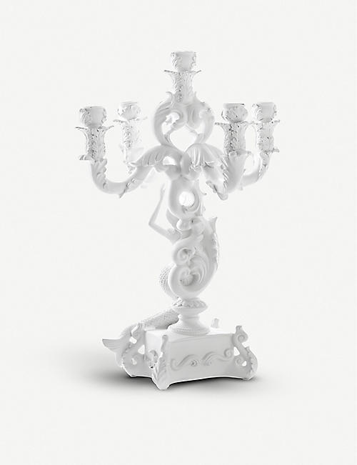 SELETTI: Burlesque Mermaid resin candle holder 48cm
