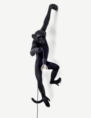 SELETTI: Hanging monkey resin outdoor lamp 75cm