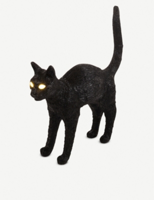 SELETTI: Jobby the Cat resin lamp