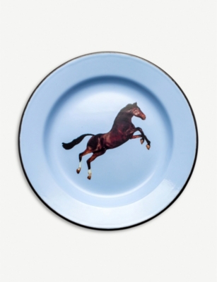 Seletti Horse Enamel Plate 26cm