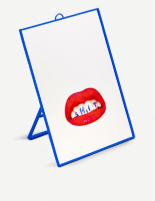 Toiletpaper Sh*t printed mirror 23cm x 18cm