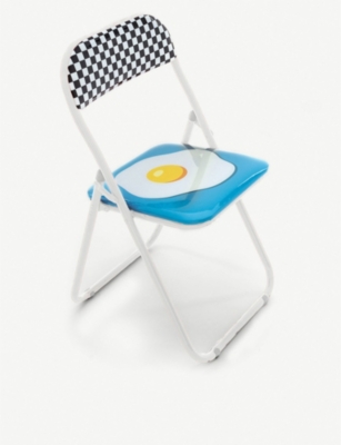 Seletti Blow Metal And Pvc Folding Chair 46cm