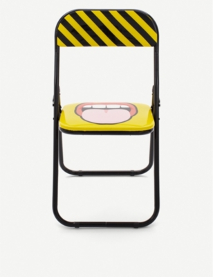 Seletti Blow Metal And Pvc Folding Chair 46cm
