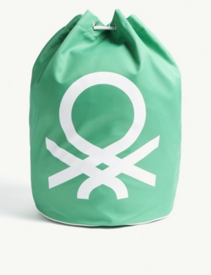 BENETTON - Unisex logo nylon drawstring bag | Selfridges.com