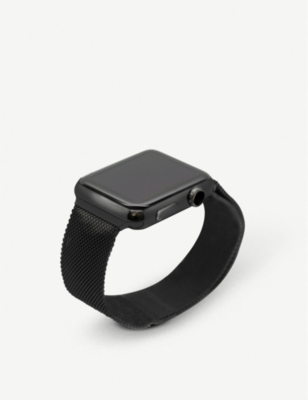 MINTAPPLE: Apple Watch Space Black milanese loop strap 42mm/44mm/45mm