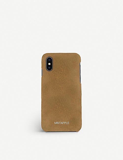 MINTAPPLE: iPhone X suede leather case